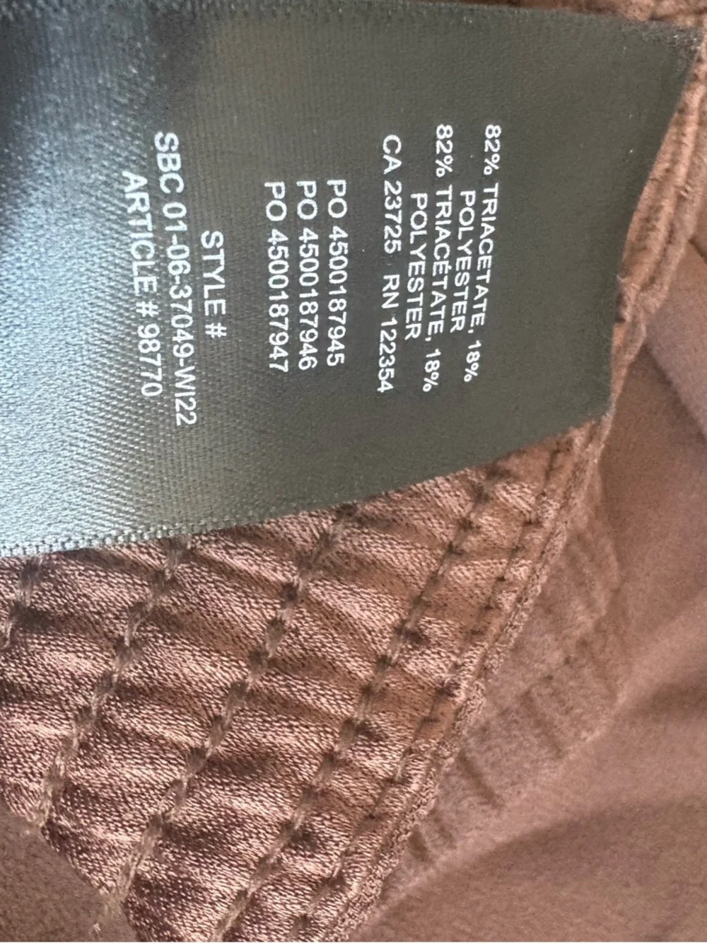 Babaton Parker Palazzo Wide Leg Pants in Chocolate Brown Women’s Size Large - Picture 6 of 12